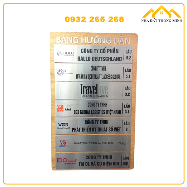 Cho thuê đặt biển hiệu công ty